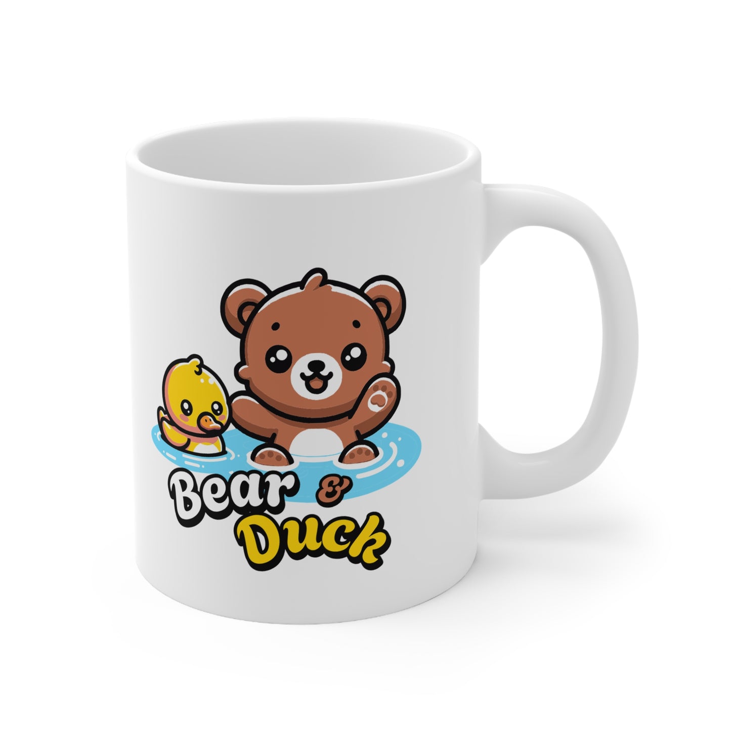 Duck & Bear Ceramic Coffee Cups, 11oz