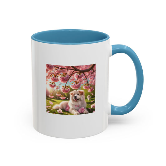 Dog in spring Coffee Mug - Ceramic Mug