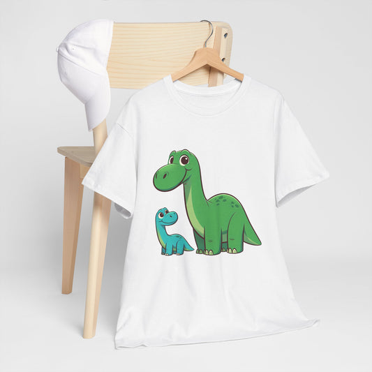 Dad and son Dinosaurs Unisex Heavy Cotton Tee