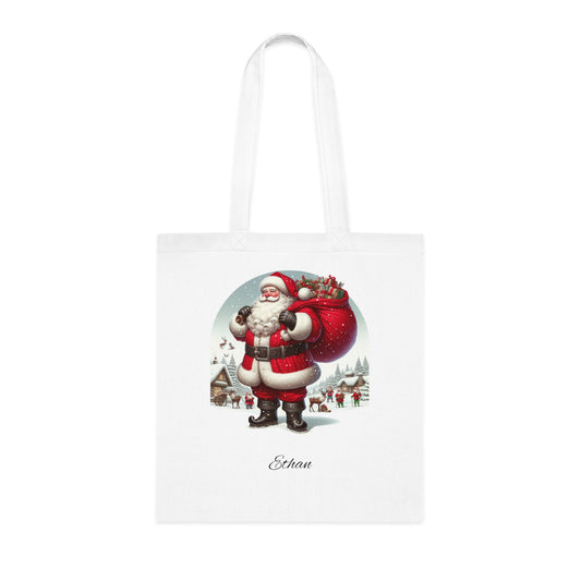 Personalised Santa Cotton Tote