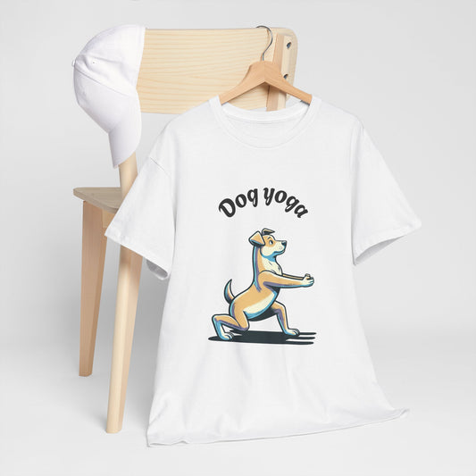 Dog yoga Unisex Heavy Cotton Tee