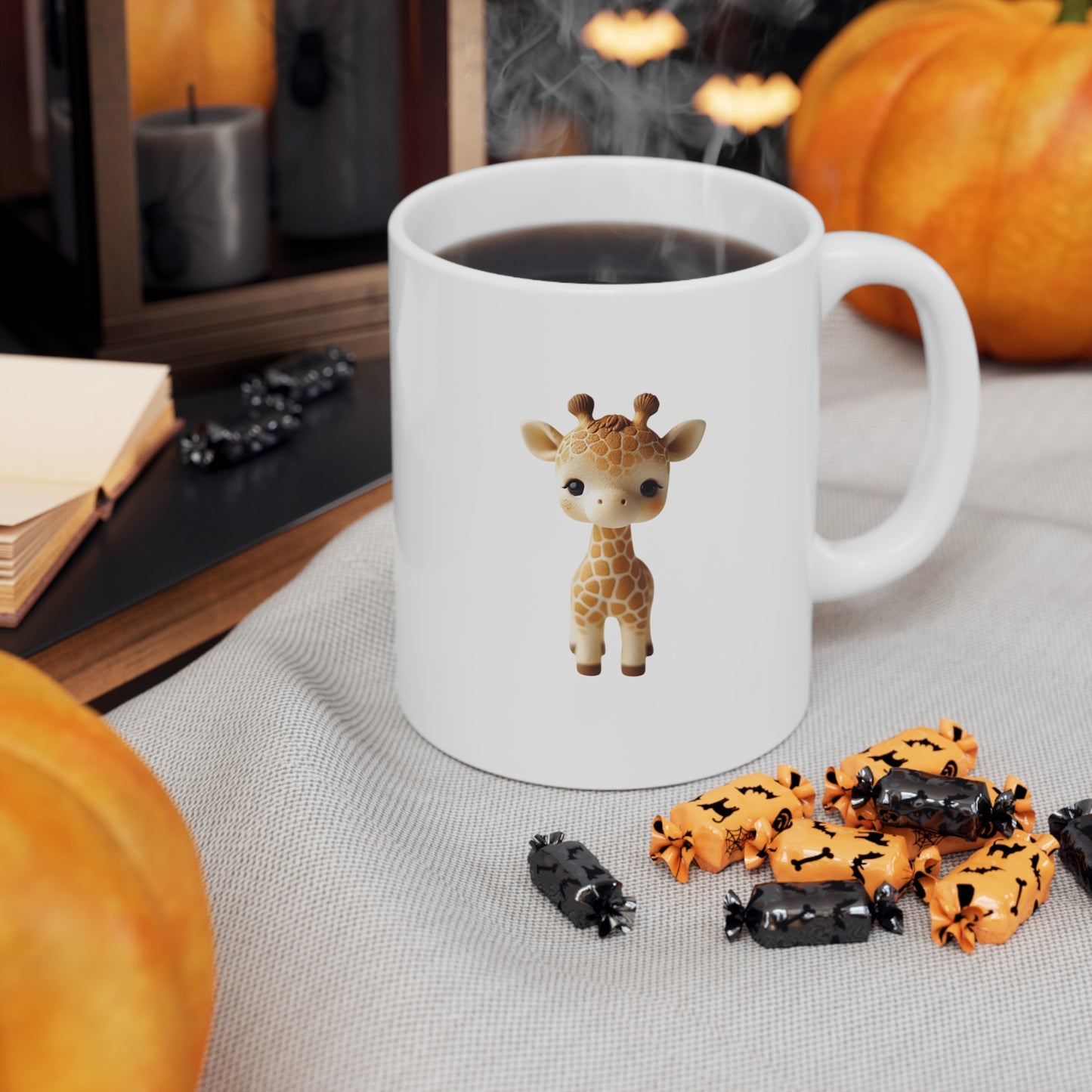 Giraffe Ceramic Coffee Cups, 11oz