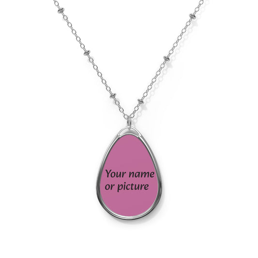 Personalised Oval Necklace