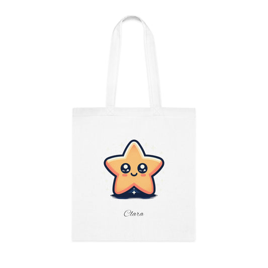 Personalised Cute Star Cotton Tote