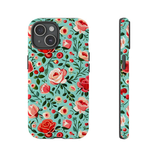 Rose iPhone & Samsung Galaxy Tough Cases