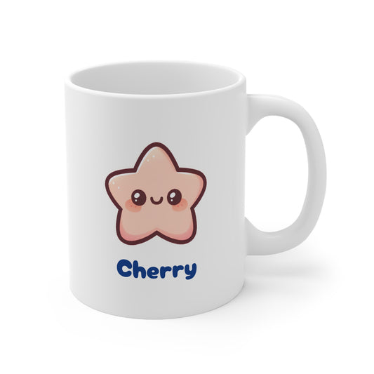 Personalised Star Ceramic Coffee Cups, 11oz